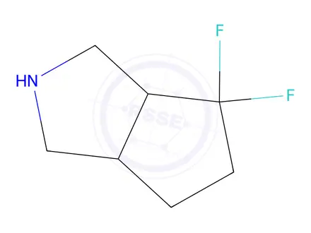 Chemical structure of 4,4-Difluoro-octahydrocyclopenta[c]pyrrole