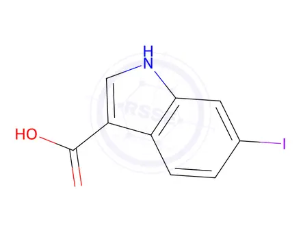 Chemical structure of 6-Iodo-1H-indole-3-carboxylic acid