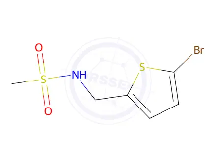Chemical structure of N-((5-bromothiophen-2-yl)methyl)methanesulfonamide