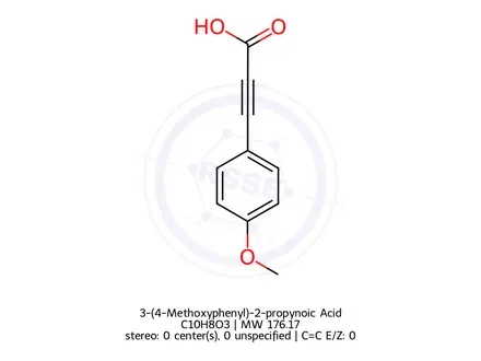Chemical structure of 3-(4-Methoxyphenyl)-2-propynoic Acid