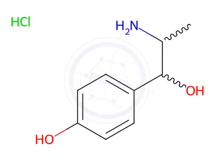 Chemical structure of p-Hydroxynorephedrine (Mixture of Diastereomers)