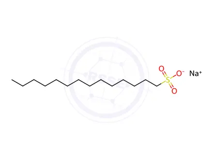 Chemical structure of Sodium tetradecane-1-sulfonate