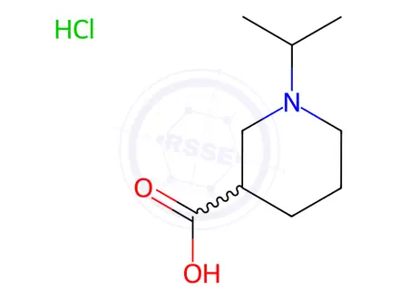 Chemical structure of 1-Isopropylpiperidine-3-carboxylic acid hydrochloride