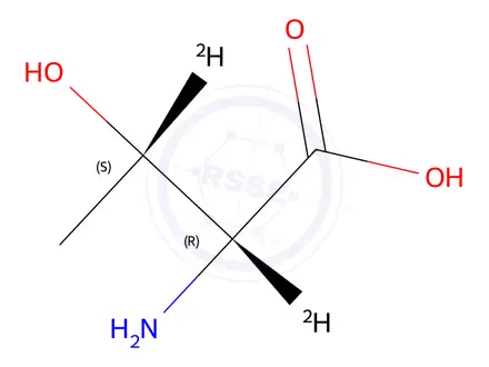 Chemical structure of D-Threonine-2,3-d2