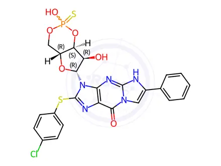 Chemical structure of Sp-8-pCPT-PET-cGMPS