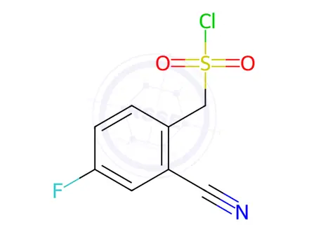 Chemical structure of (2-Cyano-4-fluorophenyl)methanesulfonyl chloride