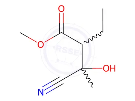 Chemical structure of Methyl 3-cyano-2-ethyl-3-hydroxybutanoate