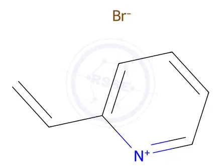 Chemical structure of POLY(2-VINYL-1-METHYLPYRIDINIUM BROMIDE)