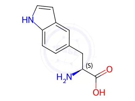 Chemical structure of (S)-2-Amino-3-(1H-indol-5-yl)propanoic acid