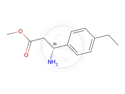 Chemical structure of Methyl (R)-3-amino-3-(4-ethylphenyl)propanoate hydrochloride