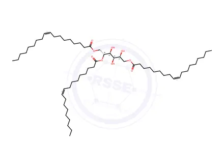Chemical structure of D-glucitol trioleate
