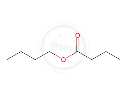 Chemical structure of butyl 3-methylbutanoate