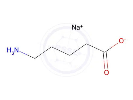 Chemical structure of Sodium 5-aminopentanoate