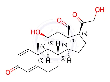 Chemical structure of 1-Dehydroaldosterone