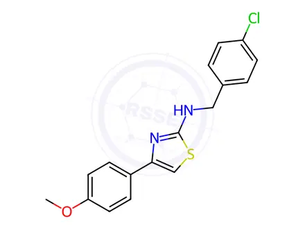 Chemical structure of N-(4-chlorobenzyl)-4-(4-methoxyphenyl)thiazol-2-amine