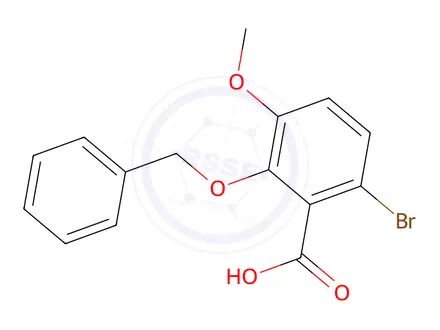 Chemical structure of 2-(Benzyloxy)-6-bromo-3-methoxybenzoic acid
