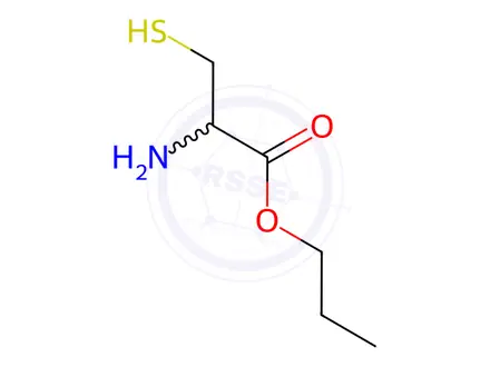 Chemical structure of Cysteine, propyl ester (9CI)