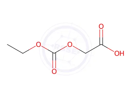 Chemical structure of 2-[(Ethoxycarbonyl)oxy]-acetic Acid