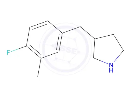 Chemical structure of 3-(4-Fluoro-3-methylbenzyl)pyrrolidine