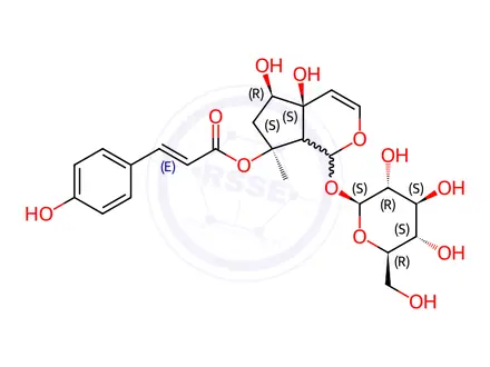 Chemical structure of 8-​O-​4-​Hydroxycinnamoylharp​agide