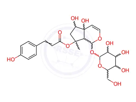 Chemical structure of 8-p-Coumaroylharpagide