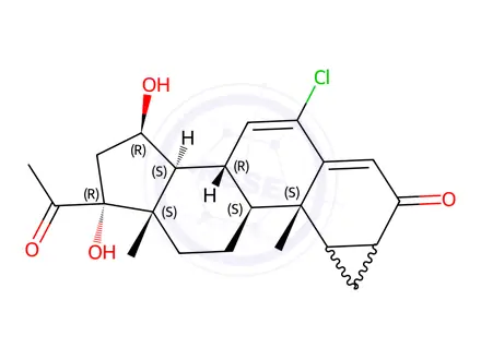 Chemical structure of Cyproterone Impurity 8