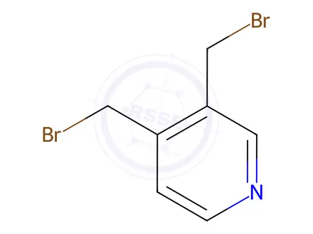 Chemical structure of 3,4-Bis(bromomethyl)pyridine