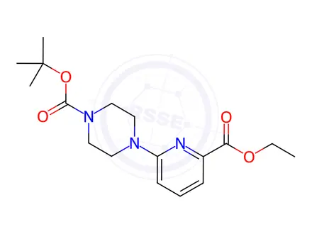 Chemical structure of tert-Butyl 4-[6-(Ethoxycarbonyl)pyridin-2-yl]-piperazine-1-carboxylate