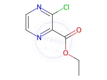 Chemical structure of Ethyl 3-chloro-pyrazine-2-carboxylate