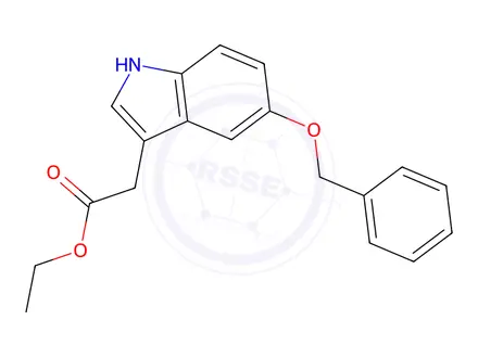 Chemical structure of Ethyl 5-(Benzyloxy)indole-3-acetate