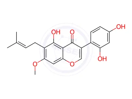 Chemical structure of 7-O-Methylluteone