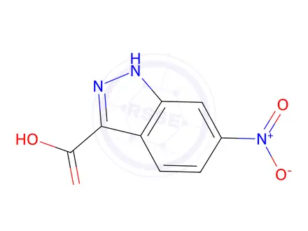 Chemical structure of 6-Nitroindazole-3-carboxylic acid, 97%