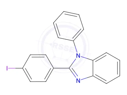 Chemical structure of 2-(4-Iodophenyl)-1-phenylbenzimidazole