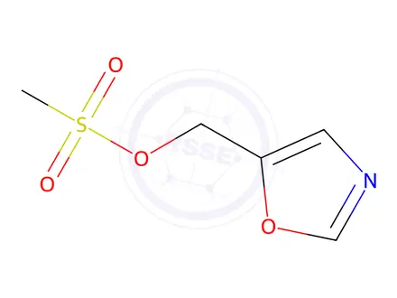 Chemical structure of Oxazol-5-ylmethyl methanesulfonate