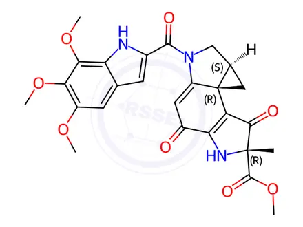 Chemical structure of Duocarmycin A