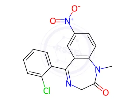 Chemical structure of N-Methylclonazepam
