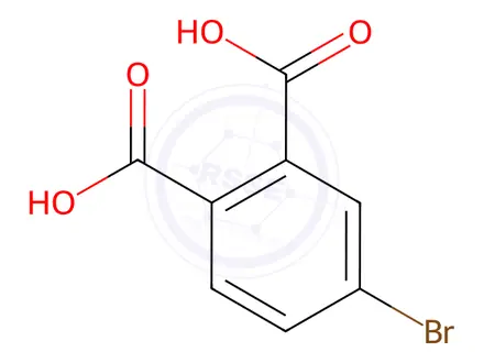Chemical structure of 4-Bromophthalic acid