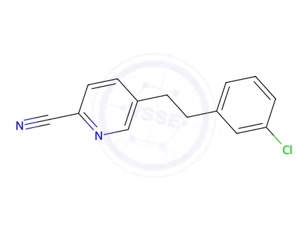Chemical structure of 5-(3-chlorophenethyl)picolinonitrile