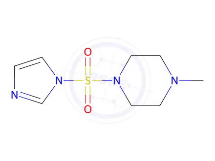 Chemical structure of 1-[(1-Imidazolyl)sulfonyl]-4-methylpiperazine