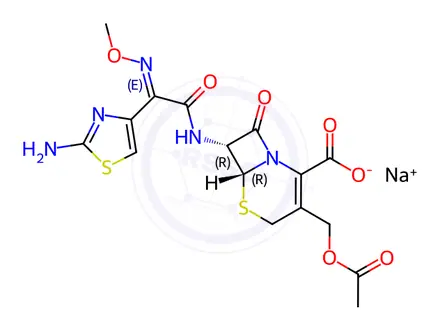 Chemical structure of Cefotaxime EP Impurity D Sodium