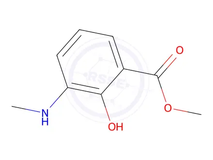 Chemical structure of methyl 2-hydroxy-3-(methylamino)benzoate