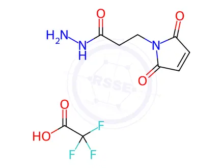 Chemical structure of 3-Maleimidopropionic Acid Hydrazonium Trifluoroacetic Acid Salt