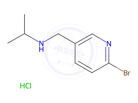 Chemical structure of N-((6-Bromopyridin-3-yl)methyl)propan-2-amine hydrochloride