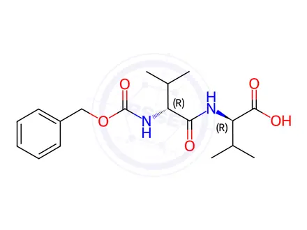 Chemical structure of N-(N-Benzyloxycarbonyl-D-Valyl)-D-Valine