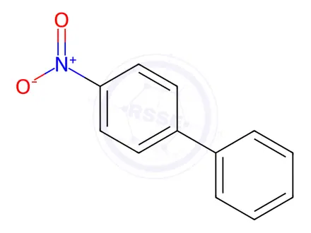 Chemical structure of 4-Nitrobiphenyl