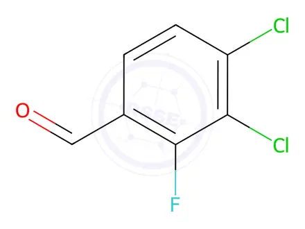 Chemical structure of Benzaldehyde, 3,4-dichloro-2-fluoro-