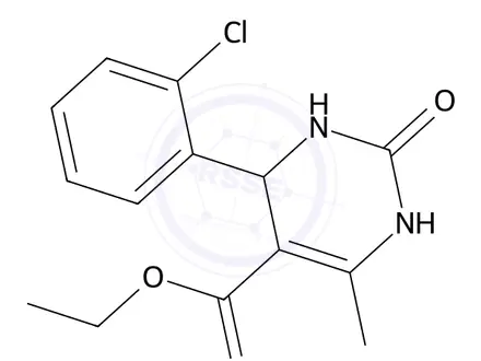 Chemical structure of Ethyl 4-(2-chlorophenyl)-6-methyl-2-oxo-1,2,3,4-tetrahydropyrimidine-5-carboxylate