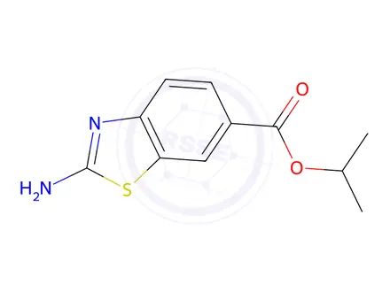 Chemical structure of 2-AMINO-BENZOTHIAZOLE-6-CARBOXYLIC ACID ISOPROPYL ESTER