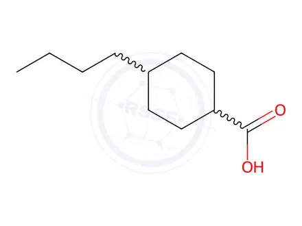 Chemical structure of 4-Butylcyclohexanecarboxylic acid