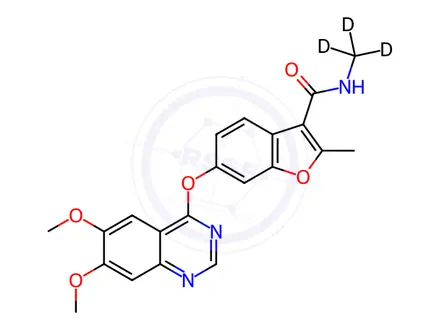 Chemical structure of Fruquintinib-d3
